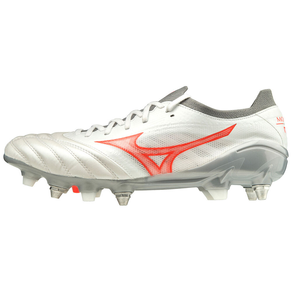 Mizuno Morelia Neo 3 beta Elite Mix - Erkek Krampon - Beyaz/Mercan Türkiye (ZINDGX-352)